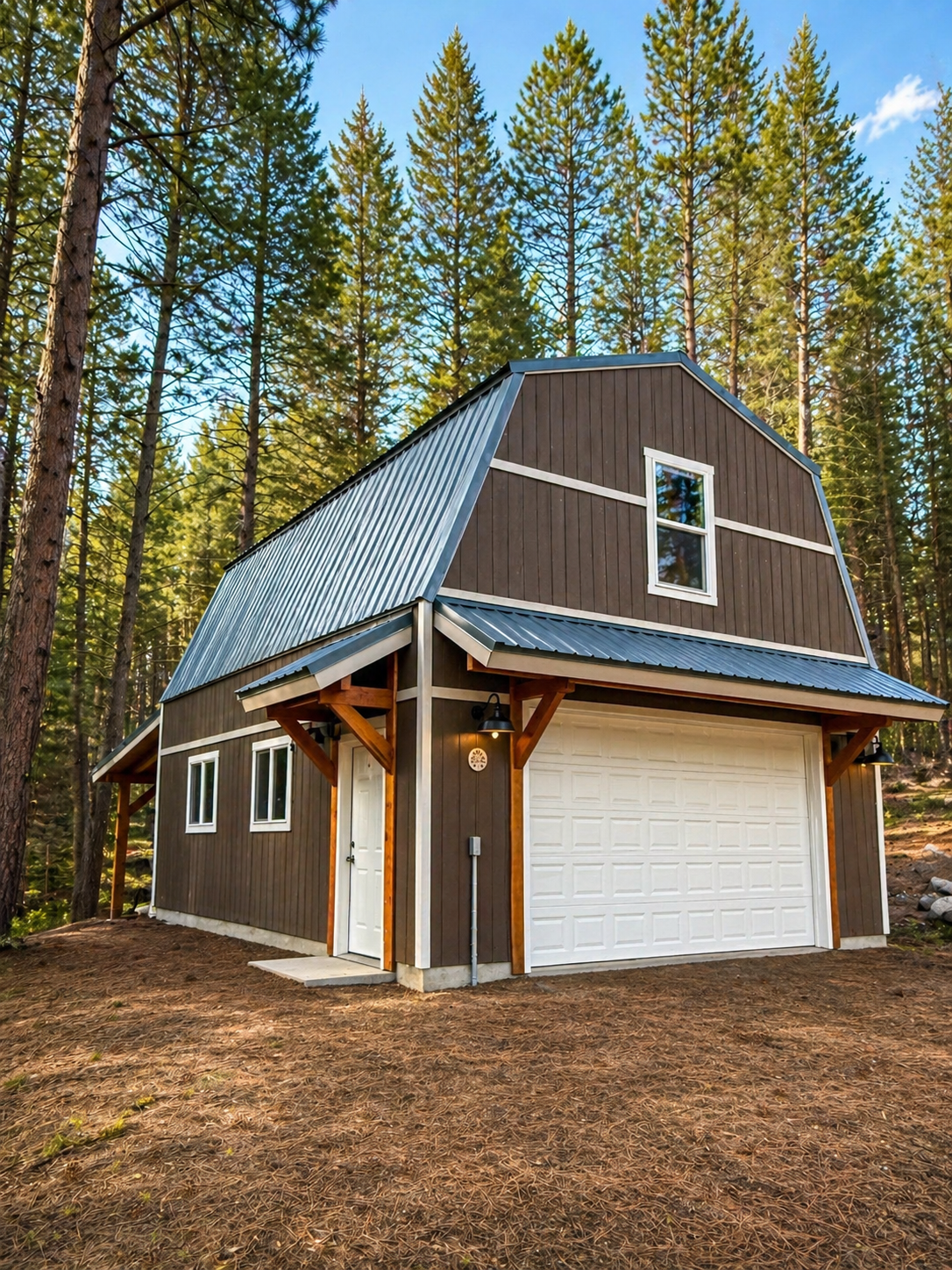 Snow retention system on metal roof — Idaho